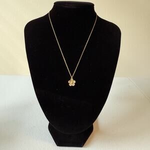 kate spade New York necklace Mini Flower gold Necklace With Extender